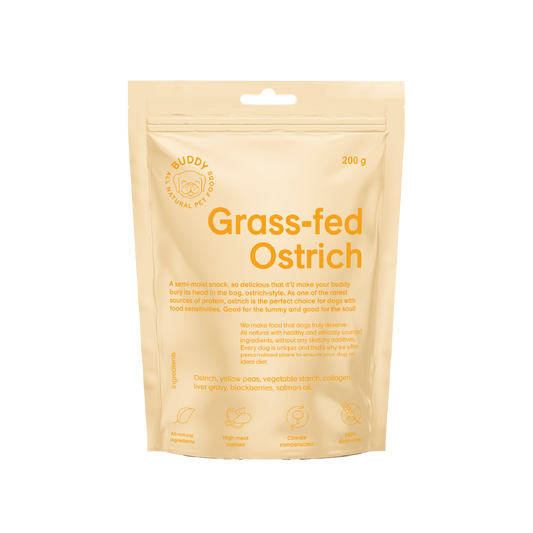 Friandise pour chien à l'autruche 200g