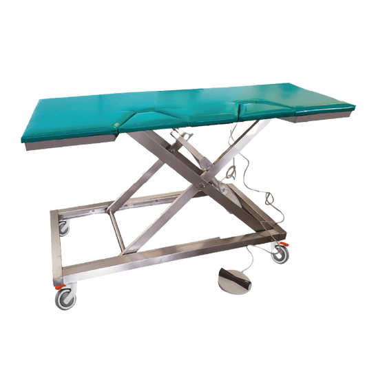 Table électrique pour échocardiographie
