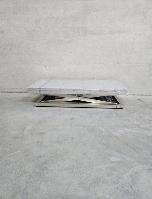 Volledig roestvrijstalen schaarheftafel (nieuw)