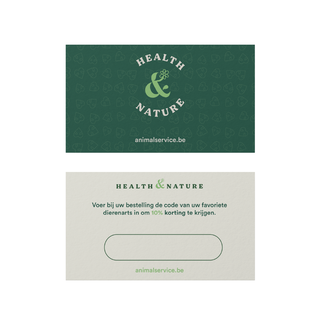 Cartes Code Promo vétérinaire (10 pièces)