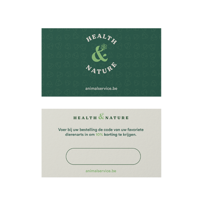 Cartes Code Promo vétérinaire (10 pièces)