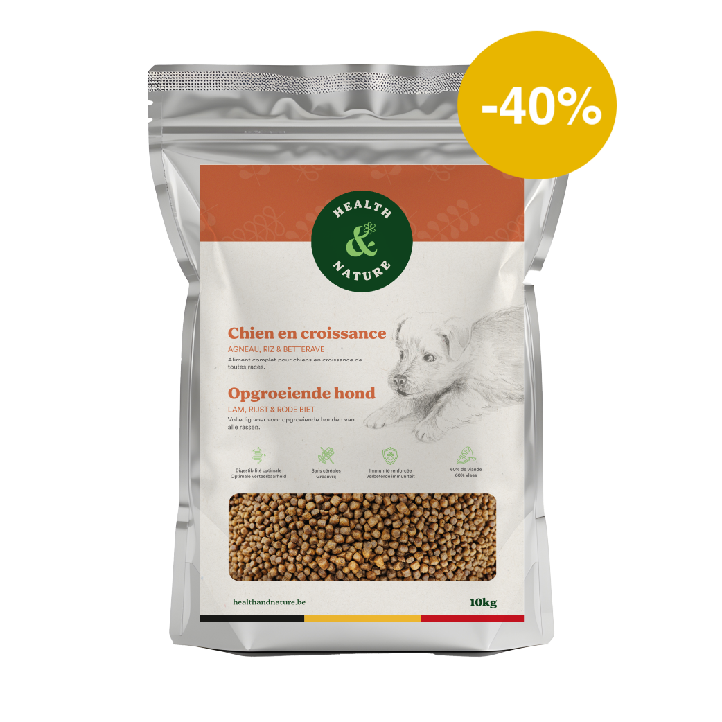 Croquettes chien en croissance à l'agneau – 10kg