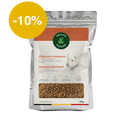 Croquettes chien en croissance à l'agneau – 17kg
