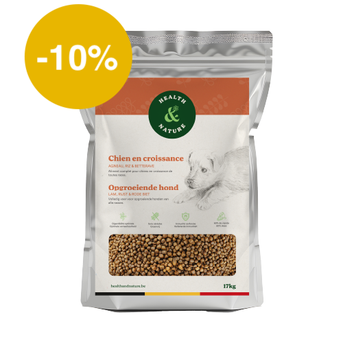 Croquettes chien en croissance à l'agneau – 17kg