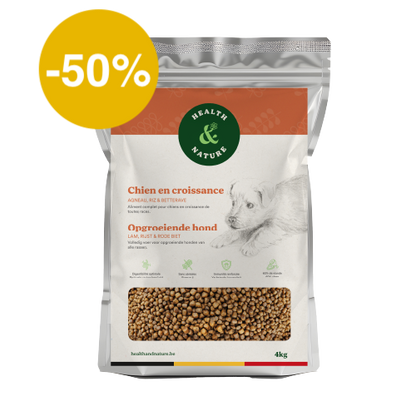Croquettes chien en croissance à l'agneau – 4kg