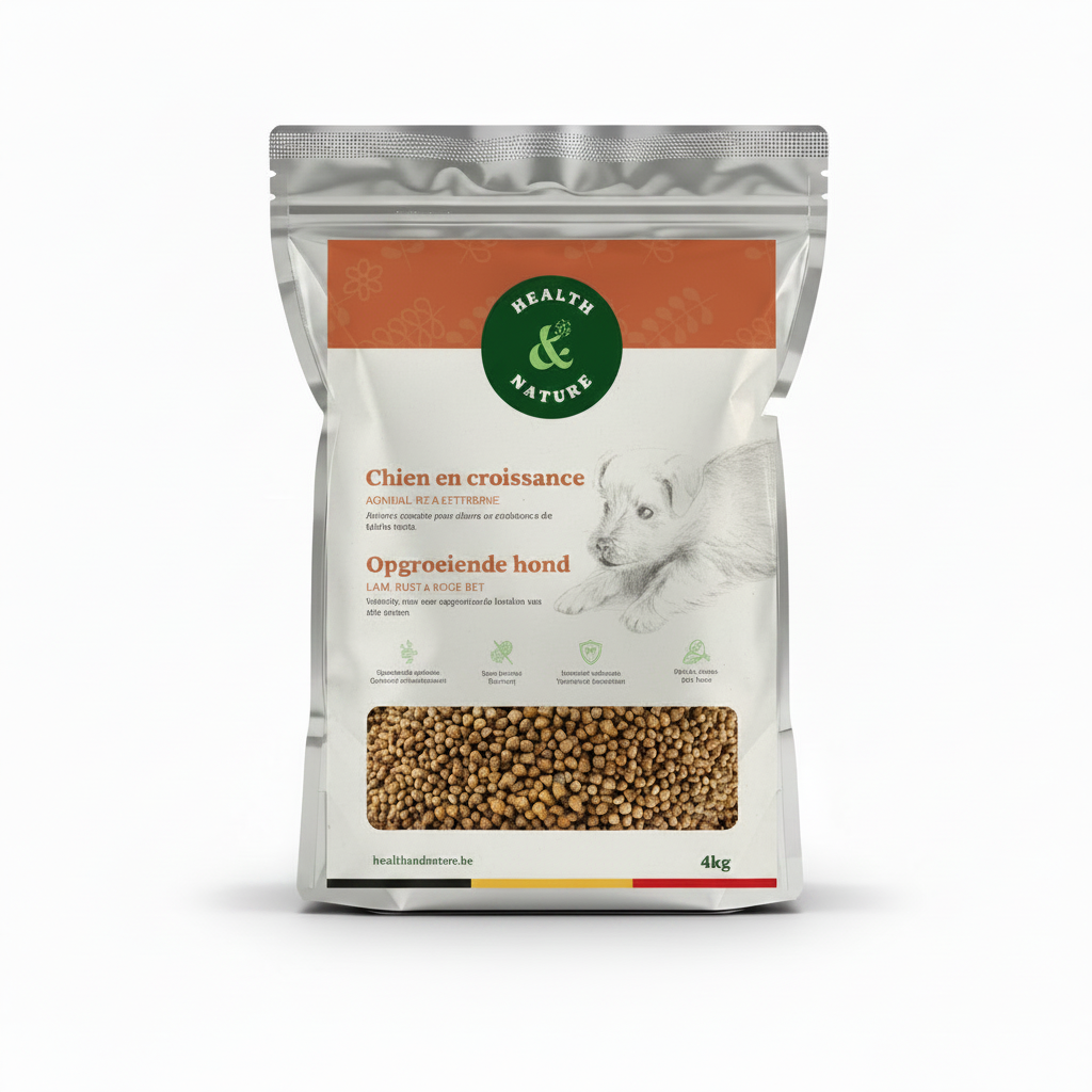 Croquettes chien en croissance à l'agneau – 4kg